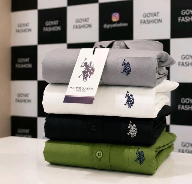 Plain Shirts For Men - 4 Pc Combo Stylish & Comfortable