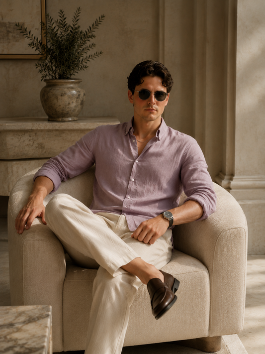 Old Money ™ Heritage Combo (Purple & Beige)