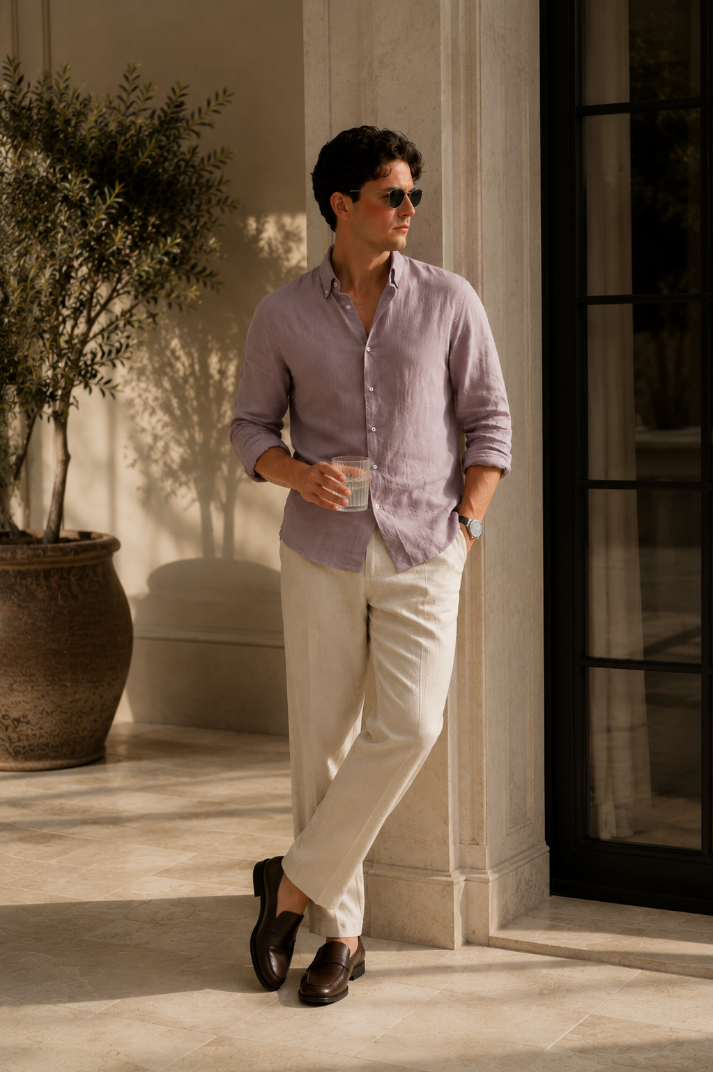 Old Money ™ Heritage Combo (Purple & Beige)