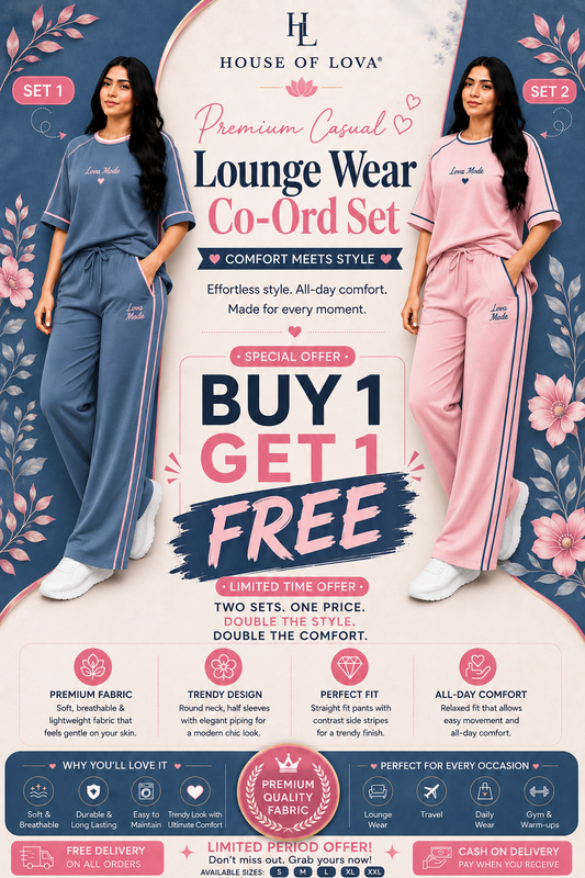 Signature Lounge Co-Ord Set - Buy 1 Get 1 Free