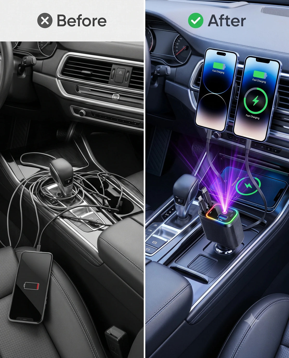 CarChargePro™ – 4-in-1 Fast Car Charger (BUY 1 GET 1 FREE)
