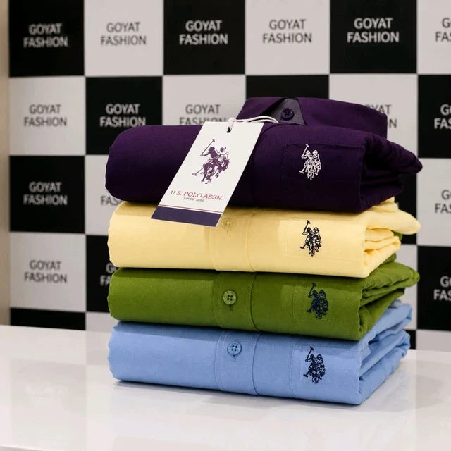 Plain Shirts For Men - 4 Pc Combo Stylish & Comfortable