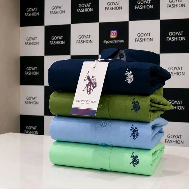 Plain Shirts For Men - 4 Pc Combo Stylish & Comfortable