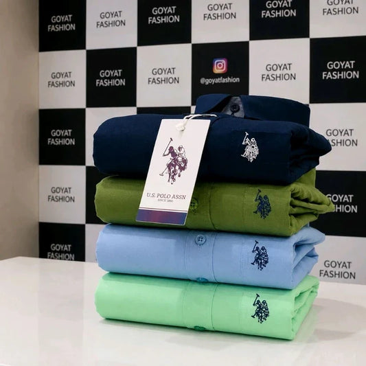Plain Shirts For Men - 4 Pc Combo Stylish & Comfortable