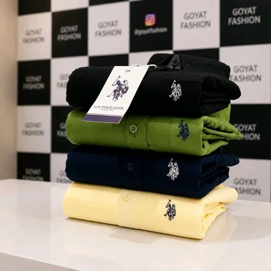 Plain Shirts For Men - 4 Pc Combo Stylish & Comfortable